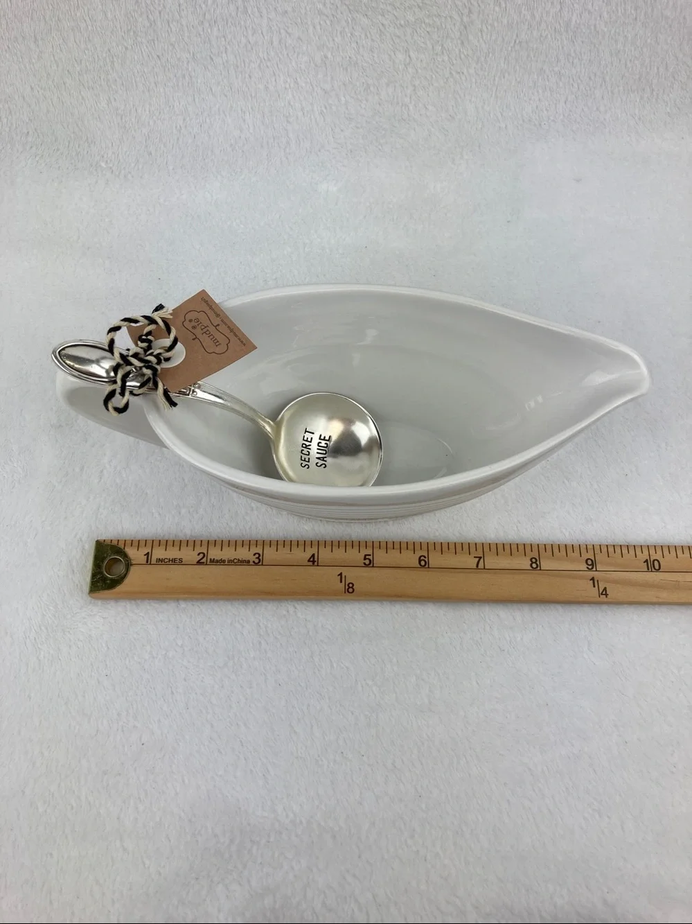 Mud Pie Circa Awesome Sauce Set NWT Gravy/Condiment Boat